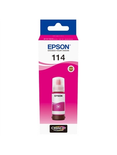 Botella tinta epson ecotank 114 mangenta 70ml