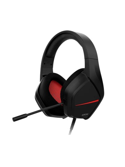 Auriculares gaming krom kopa move jack 3.5mm negro - rojo