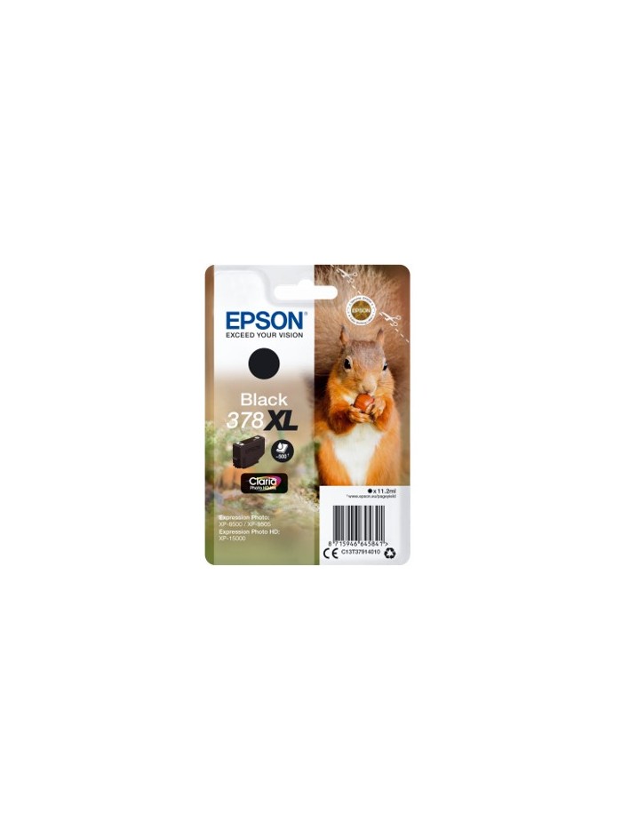 Cartucho tinta epson c13t37914010 singlepack negro 378xl claria photo hd ink ardilla Cartucho tinta epson c13t37914010 singlepack negro 378xl claria photo hd ink ardilla