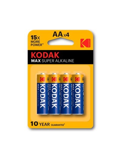 Blister pilas kodak alcalina max aa lr6 1.5v - blister blister 4 pilas