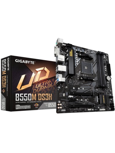 Placa base gigabyte b550m ds3h am4 m - atx - 4x ddr4 - 4x sata3 - 4x usb 3.2 - 4x usb 2.0 gab55mdsh - 00 - g
