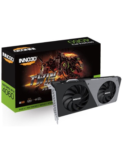 Tarjeta grafica inno3d rtx 4060 twin x2 8gb gddr6 - 3x dp - 1x hdmi