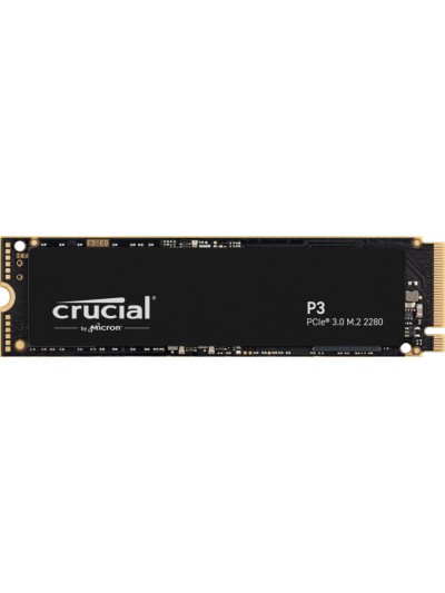Disco duro interno solido ssd crucial p3 2tb m.2 nvme pcie 3.0