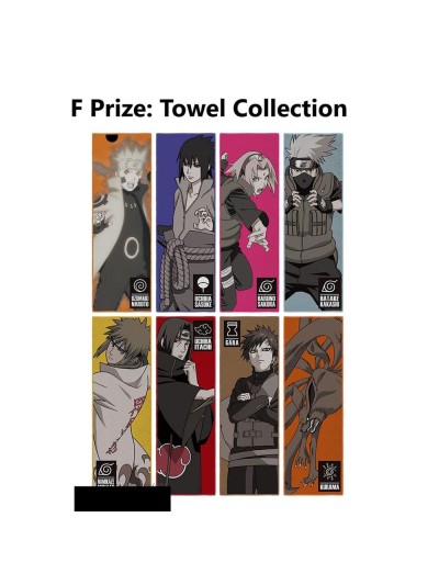 Surtido toallas bandai 24 unidades naruto will of fire edition exclusiva
