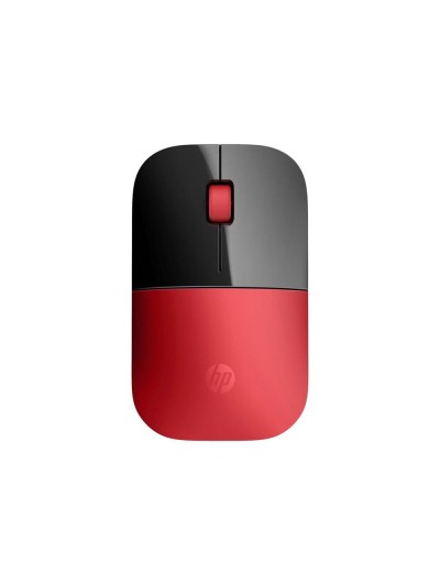 Mouse ratón hp z3700 ambidiestro rf inalambrica optico rojo y negro
