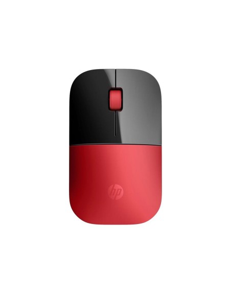 Mouse ratón hp z3700 ambidiestro rf inalambrica optico rojo y negro
