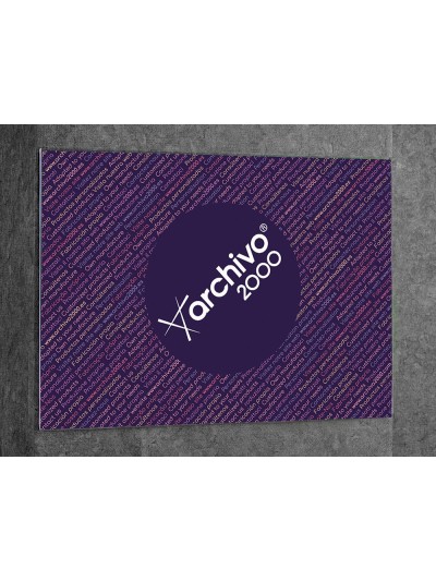 Expositor mural archivo 2000 premium de pared con adhesivo poliestireno transparente din a3 horizontal 420x300 mm