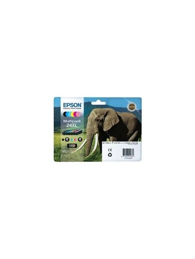 Multipack tinta epson t243840 6 colores 24xl expresion photo xp - 950 - elefante