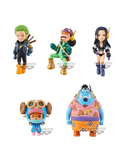Figura banpresto one piece world collectable egg head 2 1 de 7cm unidad aleatoria