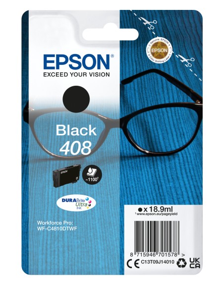 Cartucho tinta epson 408 negro durabrite ultra ink