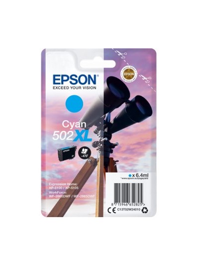 Cartucho tinta epson t02w240 502xl cian ink