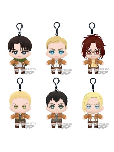 Peluche banpresto attack on titan tomonui plush assort series 2 1 unidad aleatoria