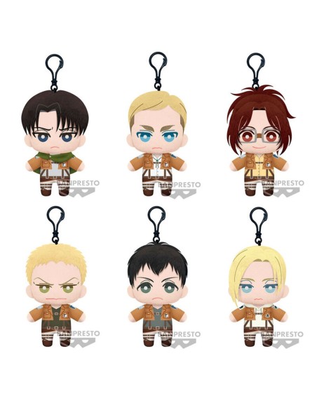 Peluche banpresto attack on titan tomonui plush assort series 2 1 unidad aleatoria