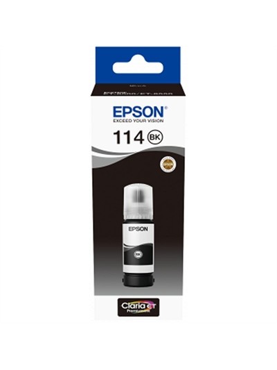 Botella tinta epson ecotank 114 negro 70ml