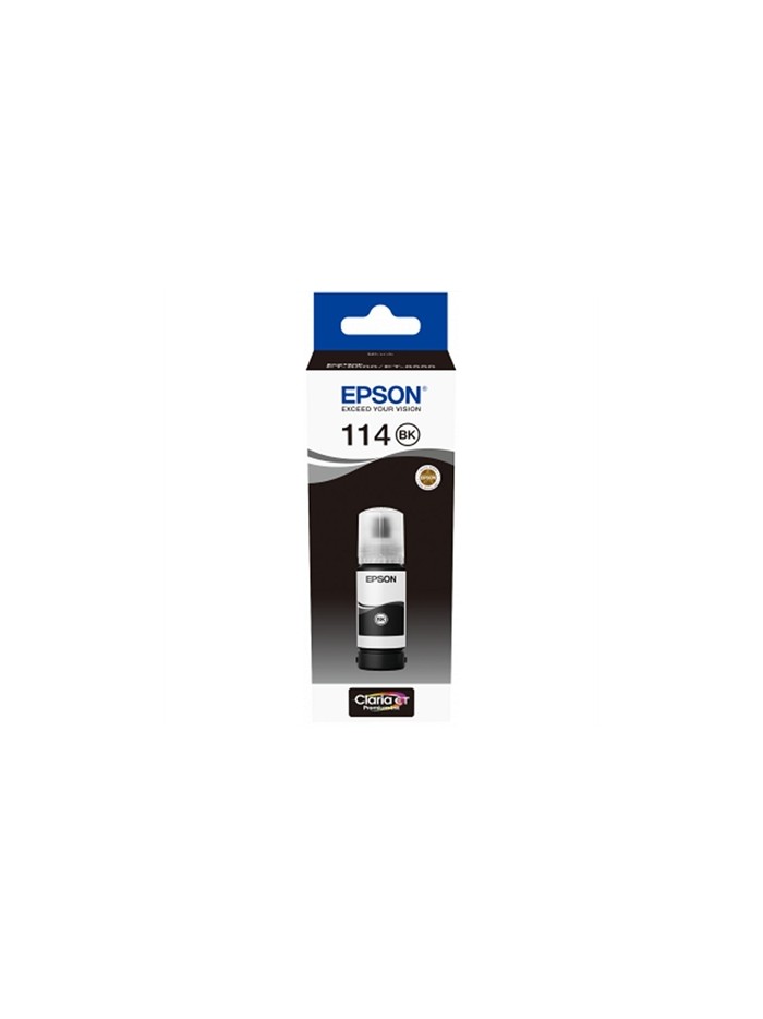 Botella tinta epson ecotank 114 negro 70ml Botella tinta epson ecotank 114 negro 70ml