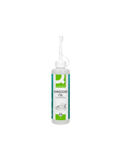 Aceite lubricante q-connect para destructora de documentos bote de 250 ml