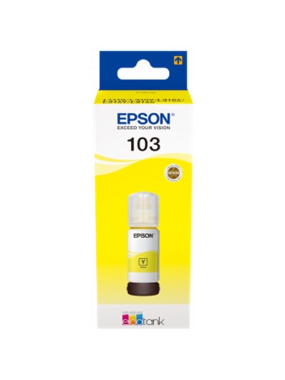 Cartucho ecotank epson 103 amarillo ink botella para l3110 - l3150 - l3111 - l3151