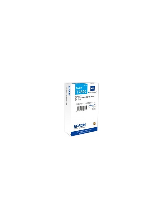 Cartucho tinta epson c13t789240 cian xxl 4000 paginas Cartucho tinta epson c13t789240 cian xxl 4000 paginas