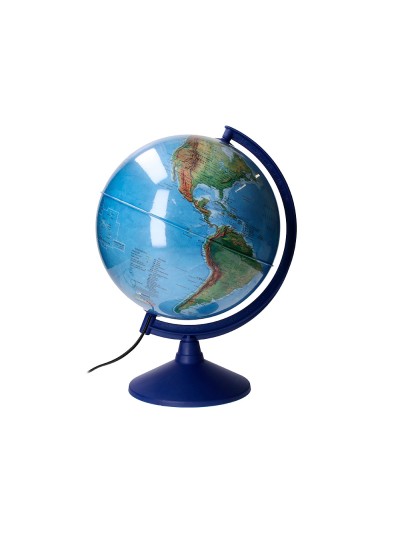 Globo terraqueo liderpapel con luz fisico y politico escribible diametro 30 cm