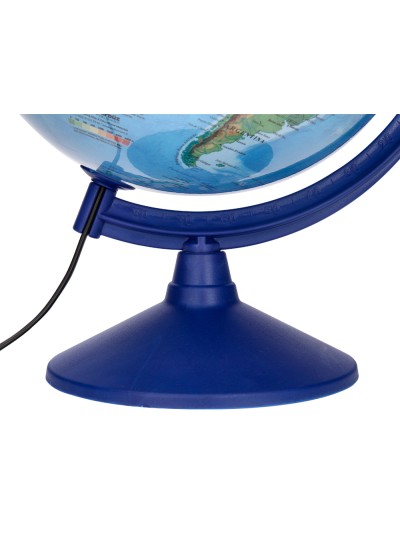 Globo terraqueo liderpapel con luz fisico y politico escribible diametro 30 cm
