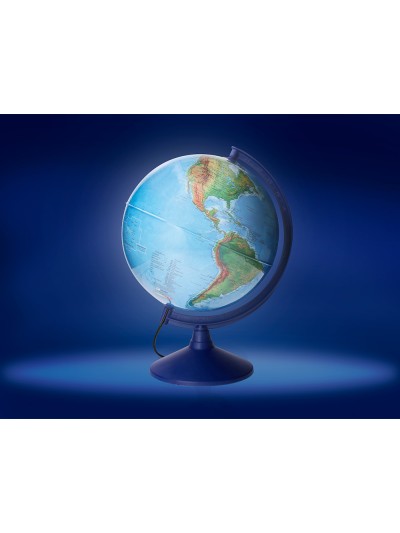 Globo terraqueo liderpapel con luz fisico y politico escribible diametro 30 cm