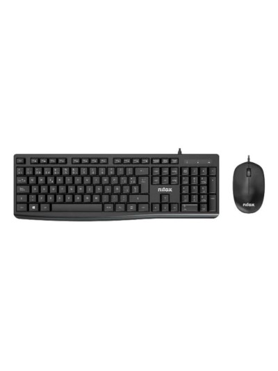 Teclado + raton nilox nxkme0012 negro