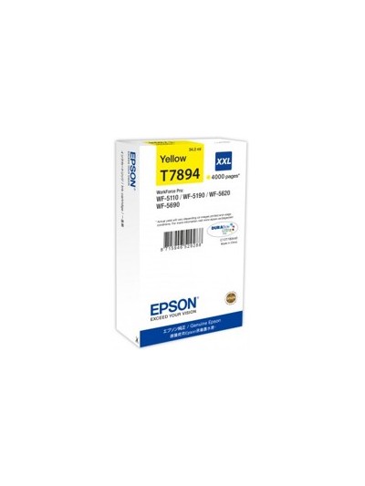 Cartucho tinta epson c13t789440 amarillo xxl 4000 paginas