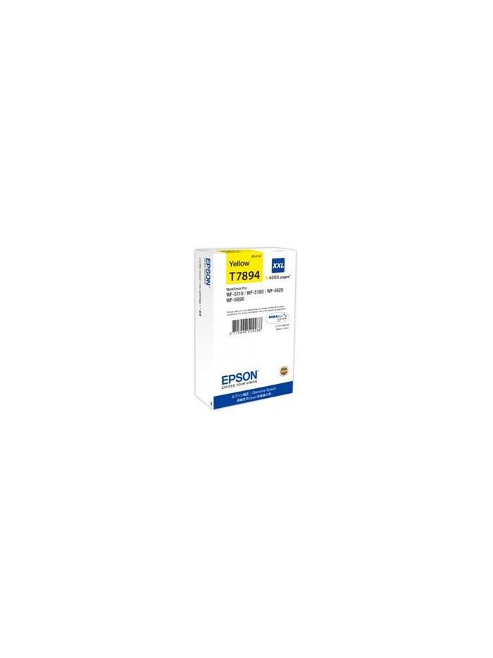 Cartucho tinta epson c13t789440 amarillo xxl 4000 paginas Cartucho tinta epson c13t789440 amarillo xxl 4000 paginas