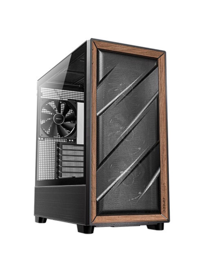 Caja ordenador gaming antec flux atx plastico negro Caja ordenador gaming antec flux atx plastico negro