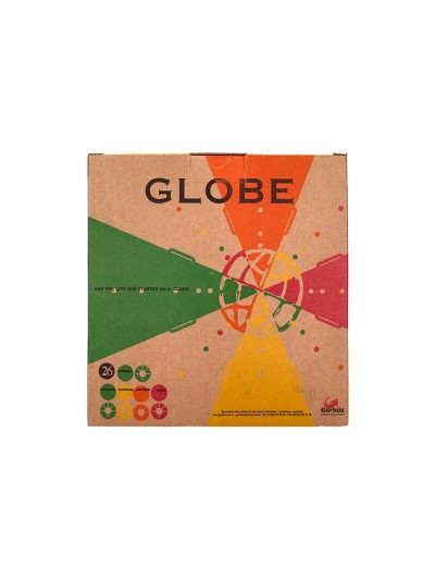 Globo terraqueo liderpapel con luz fisico y politico estilo antiguo diametro 26 cm