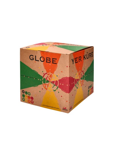 Globo terraqueo liderpapel con luz fisico y politico estilo antiguo diametro 26 cm