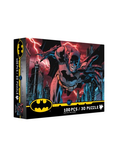 Puzle 100 efecto 3d batman ciudad universo dc