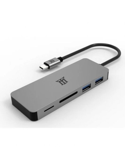 Hub usb tipo c maillon premium 2 x usb 3.2 - 1 x usb tipo c - micro sd - sdxc
