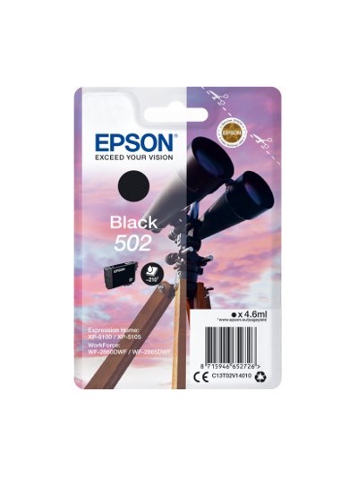 Cartucho tinta epson 502 c13t02v14010 negro ink