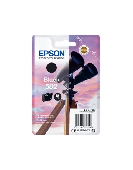 Cartucho tinta epson 502 c13t02v14010 negro ink