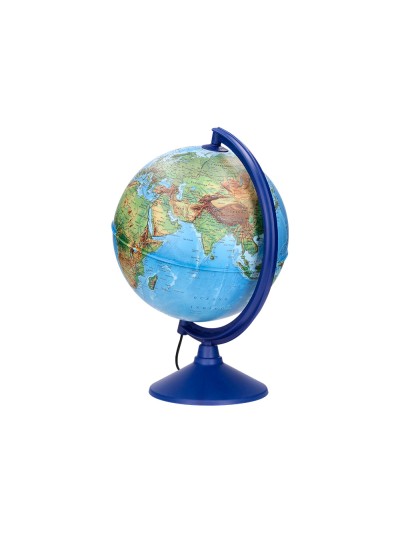 Globo terraqueo liderpapel con luz fisico y politico diametro 26 cm