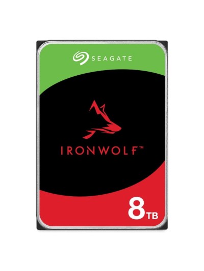 Disco duro interno hdd seagate ironwolf nas st8000vn002 8tb 3.5 pulgadas 5400rpm - 256mb - sata 6gb - s