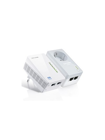 Pack x2 adaptaroes de red lina elecrica av500 power line wifi con enchufe tp - link