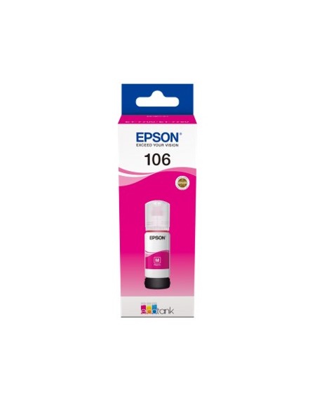 Cartucho tinta epson c13t00r340 106 ecotank magenta ink et - 7700 - et - 7750