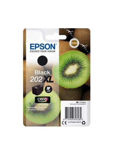 Cartucho tinta epson c13t02g14010 singlepack negro 202xl claria premium ink xp - 6000 - xp - 6005 kiwi
