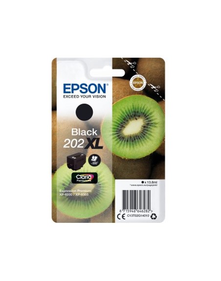 Cartucho tinta epson c13t02g14010 singlepack negro 202xl claria premium ink xp - 6000 - xp - 6005 kiwi