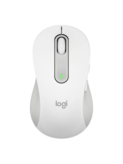 Mouse raton logitech m650 para zurdos optico wireless inalambrico blanco crudo