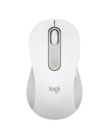 Mouse raton logitech m650 para zurdos optico wireless inalambrico blanco crudo