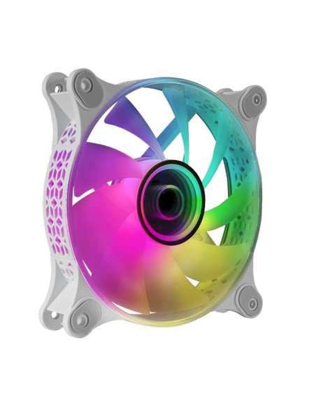Ventilador mars gaming mf3d 120mm argb blanco