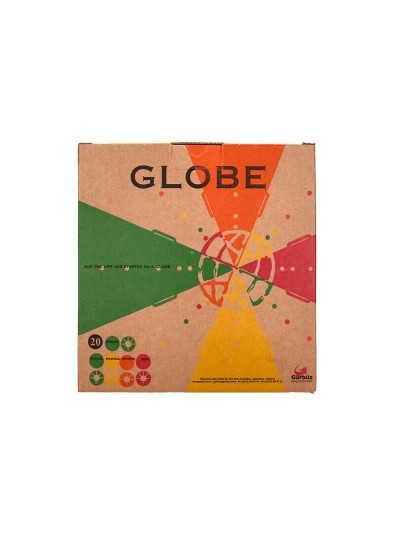 Globo terraqueo liderpapel con luz fisico y politico con animales diametro 20 cm