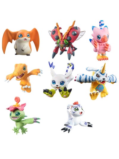 Pack 8 figuras megahouse digimon adventure digicolle! series mix special edition gift set