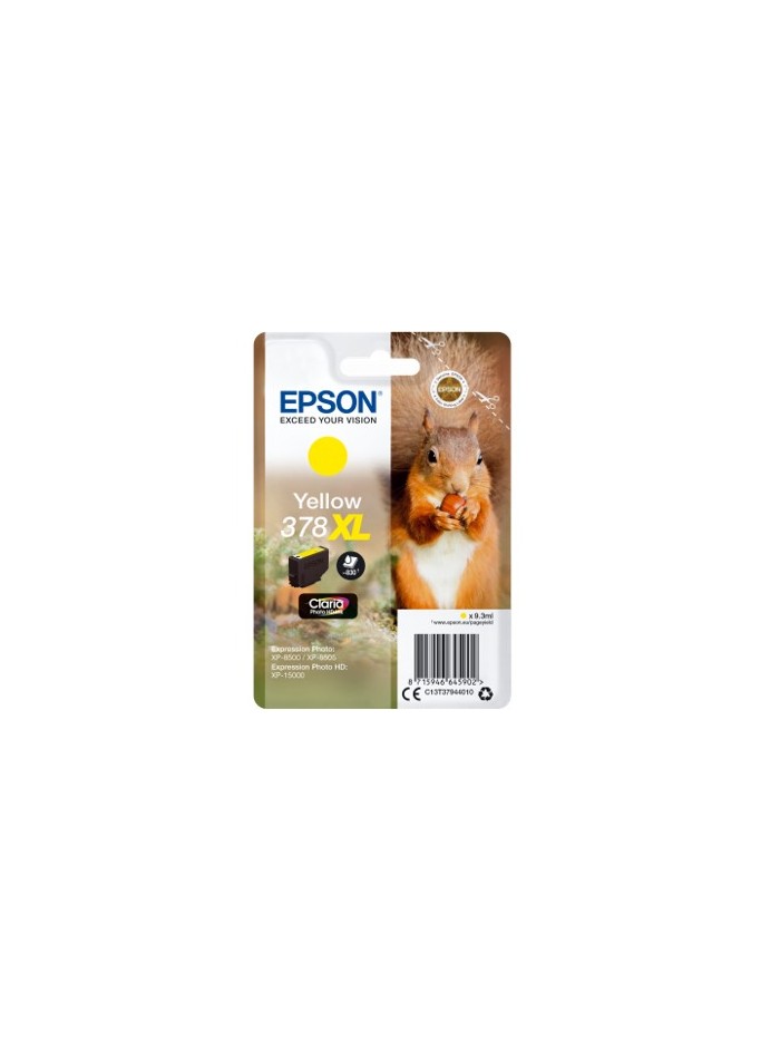 Cartucho tinta epson c13t37944010 singlepack amarillo 378xl claria photo hd ink ardillo Cartucho tinta epson c13t37944010 singlepack amarillo 378xl claria photo hd ink ardillo