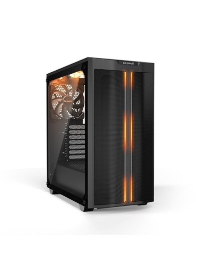 Caja ordenador gaming atx be quiet! pure base 500dx black tira led argb frontal - cristal templado - 3x ventiladores 140mm