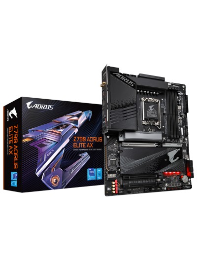 Placa base gigabyte 1700 z790 aorus elite ax atx - 4x ddr5 - 6x sata3 - 5x usb 3.2 - 1x usb tipo c - 4x usb 2.0
