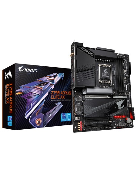 Placa base gigabyte 1700 z790 aorus elite ax atx - 4x ddr5 - 6x sata3 - 5x usb 3.2 - 1x usb tipo c - 4x usb 2.0